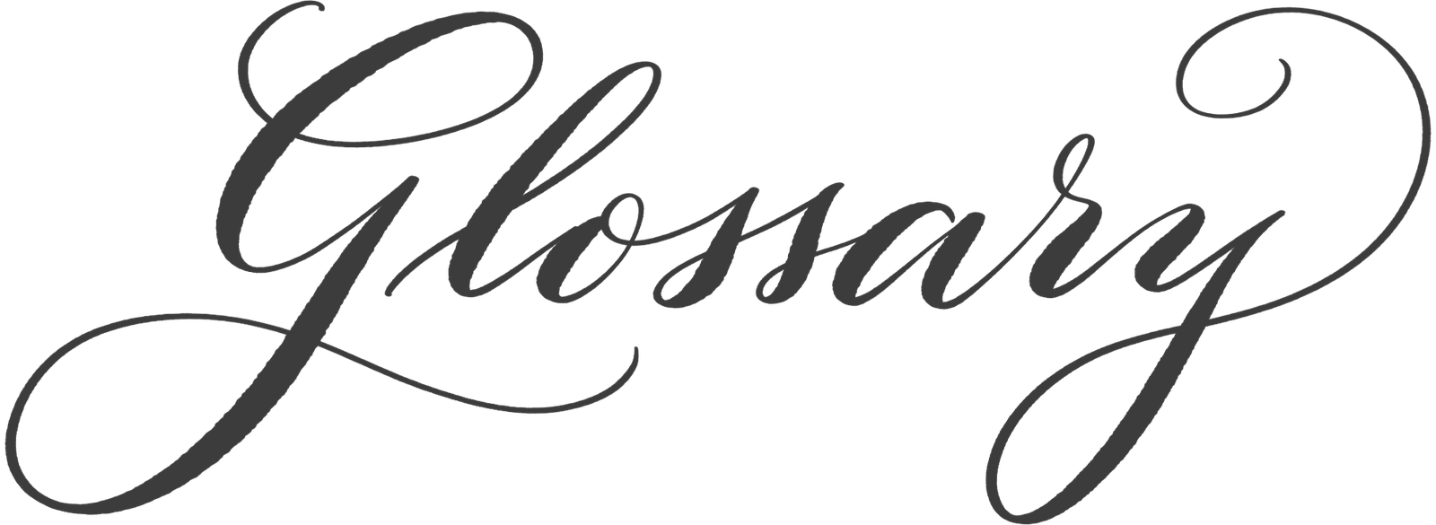 Glossary