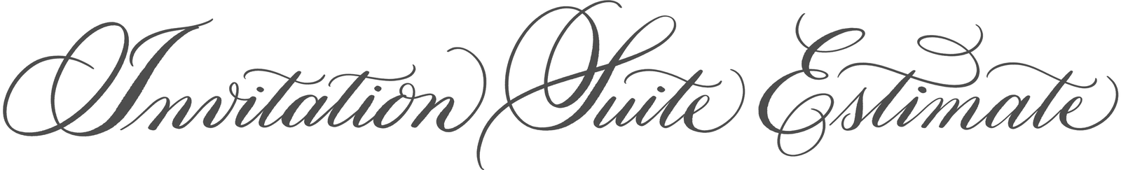 Invitation Suite Estimate